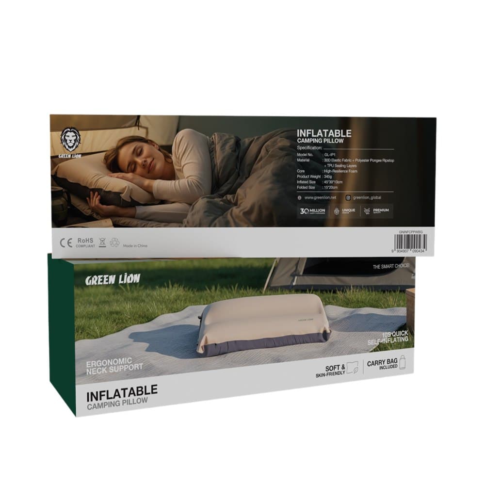 بالش بادی سفری گرین لاین مدل INFLATBABLE CAMPING PILLOW