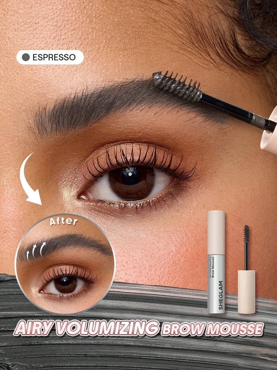 موس حجم‌دهنده و رنگی ابرو شیگلم Airy Tinted رنگ Espresso — تصویر ۲