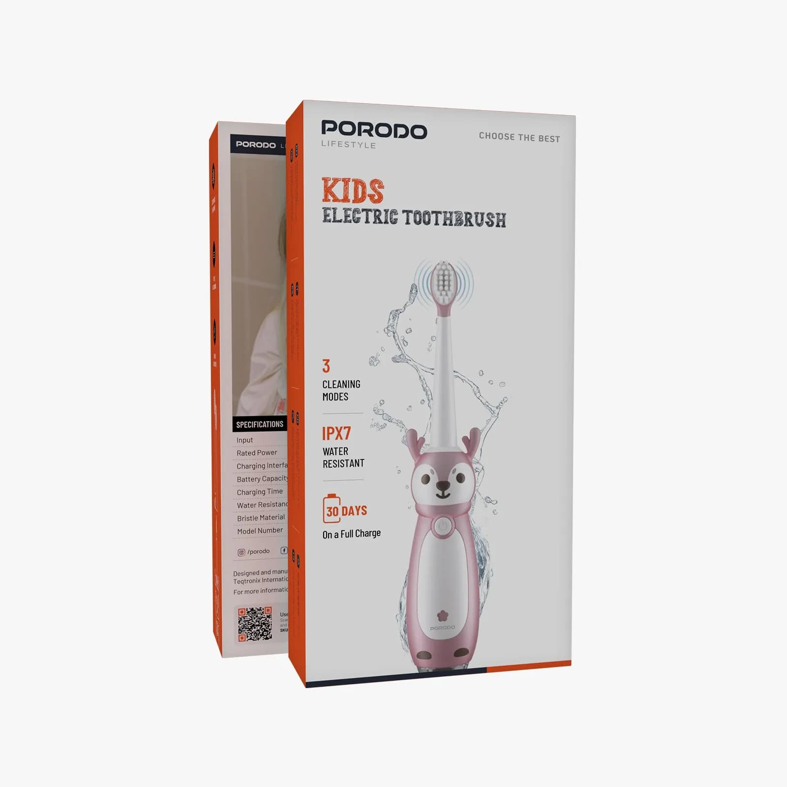 مسواک برقی کودکان پورودو مدل Kids Electric Toothbrush — تصویر ۱۲