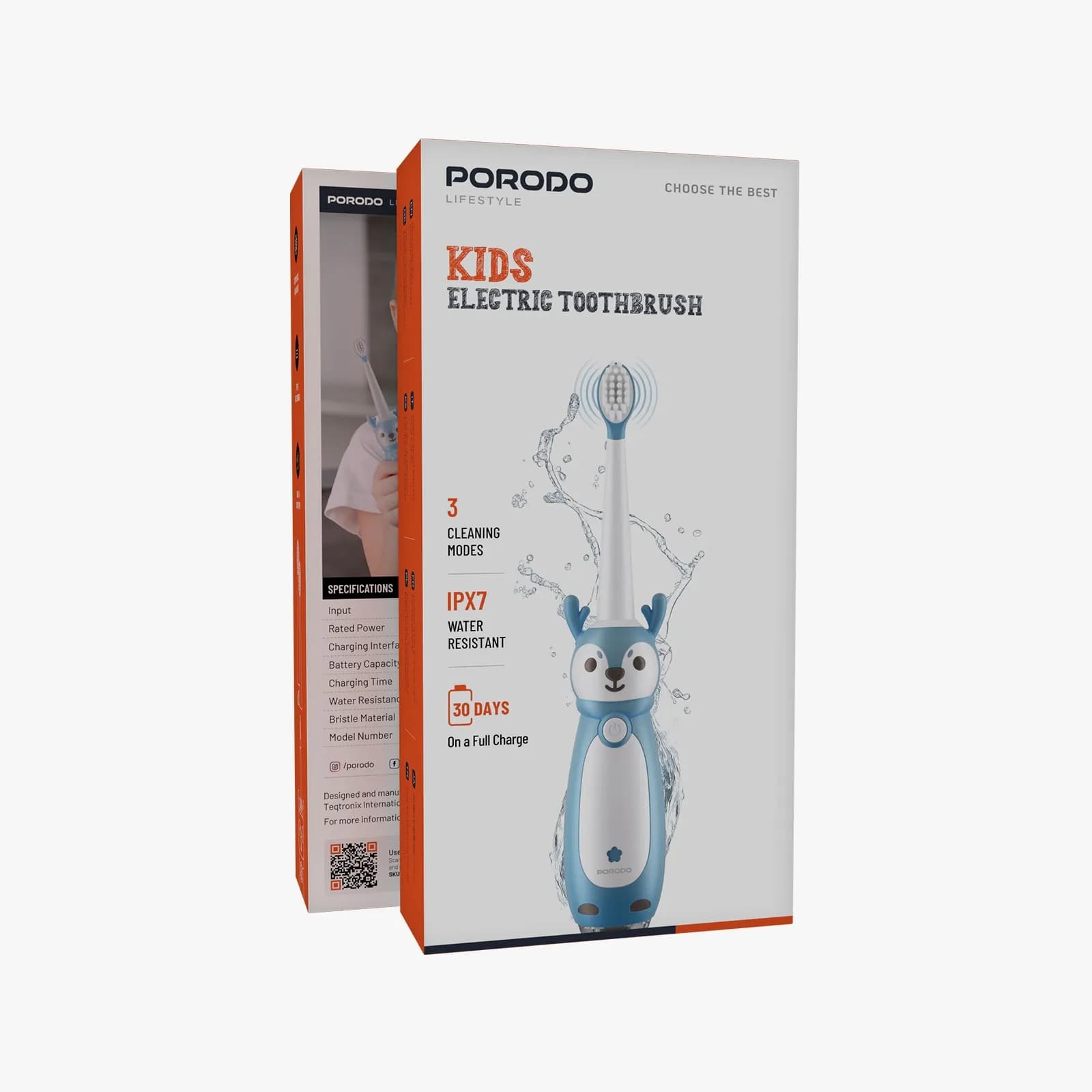 مسواک برقی کودکان پورودو مدل Kids Electric Toothbrush — تصویر ۱۱