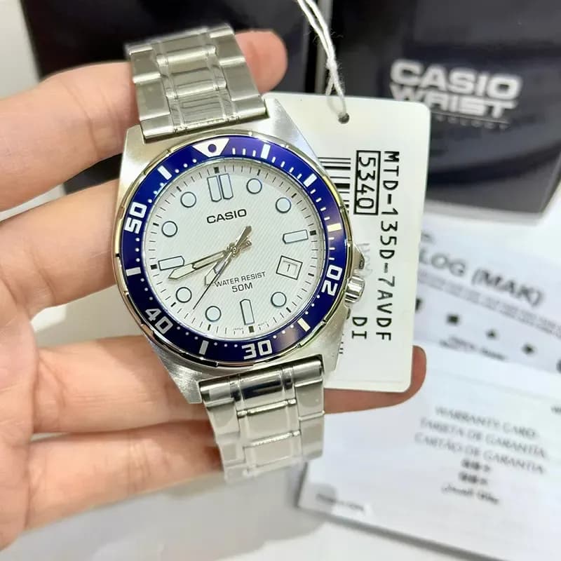 ساعت مچی مردانه کاسیو اصل مدل MTD-135D-7AVDF — تصویر ۷