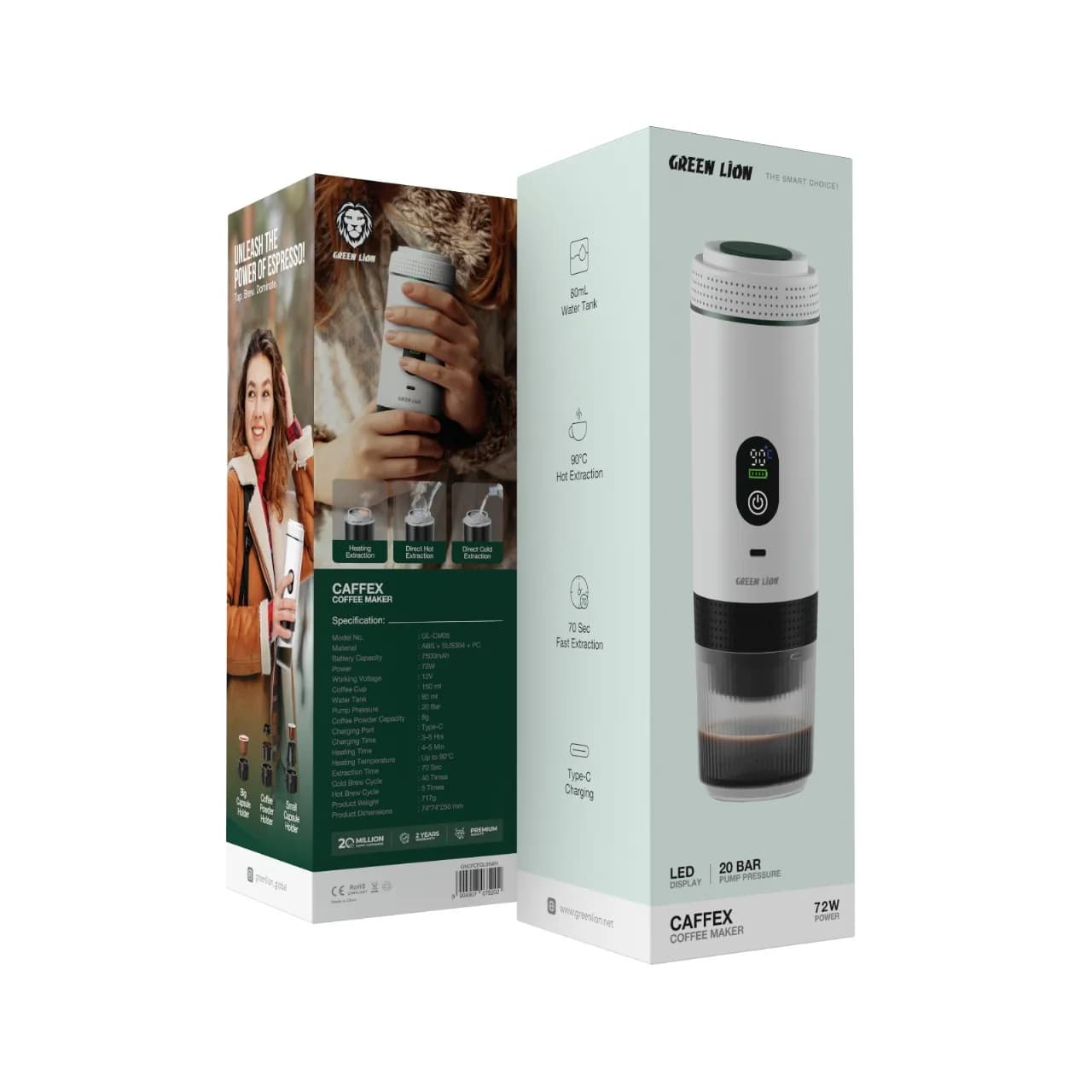 قهوه ساز 72 وات گرین لاین Cafex Coffee Maker — تصویر ۸