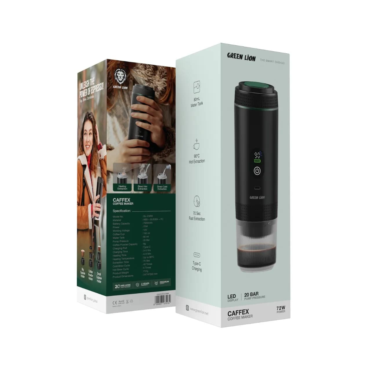 قهوه ساز 72 وات گرین لاین Cafex Coffee Maker — تصویر ۴