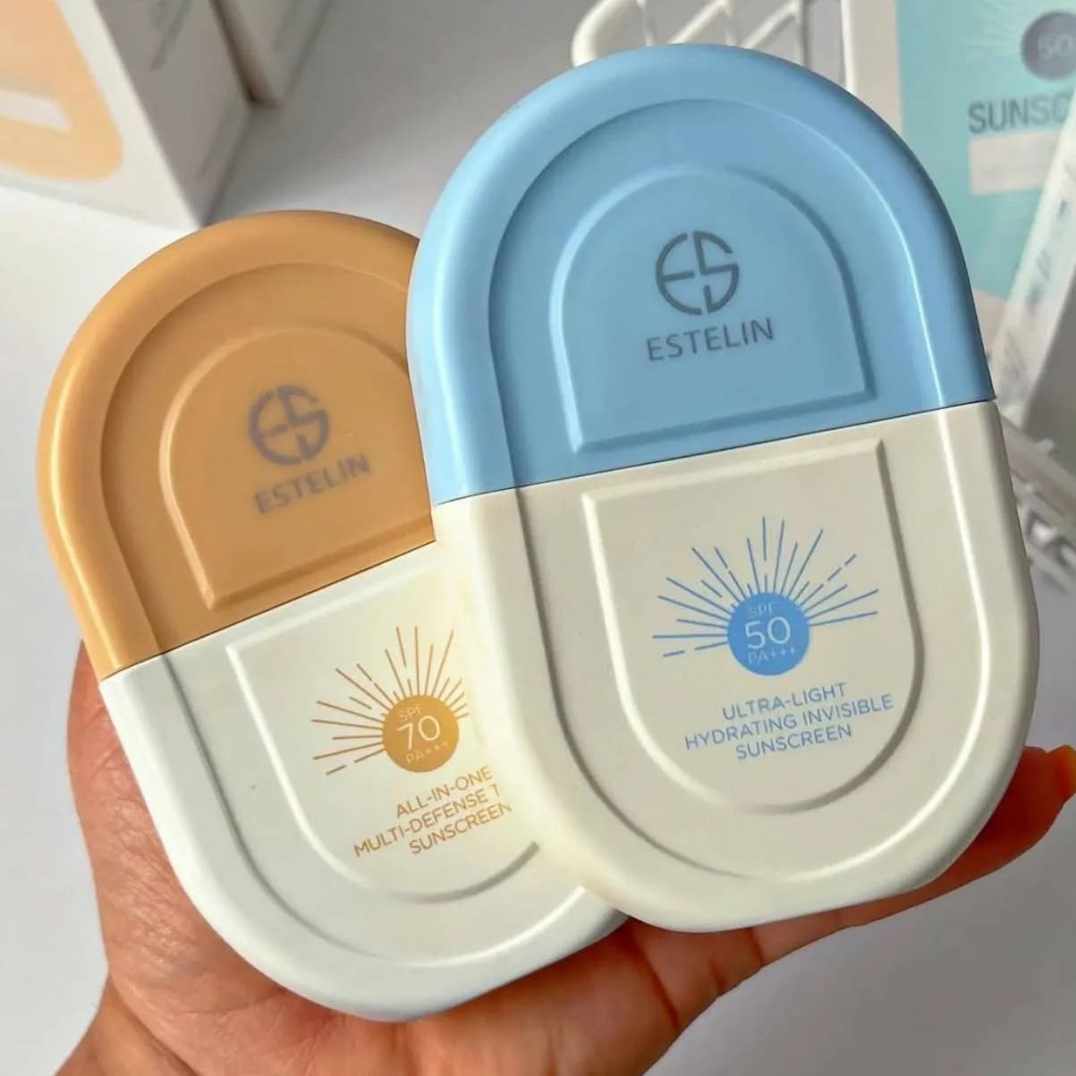 ضد آفتاب استلین رنگی و بی رنگ 50 میل اورجینال ESTELIN