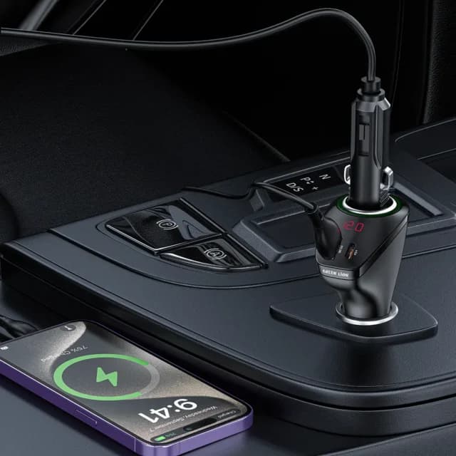 شارژر فندکی پاور درایو گرین لاین Power Drive 75W Car Charger — تصویر ۳