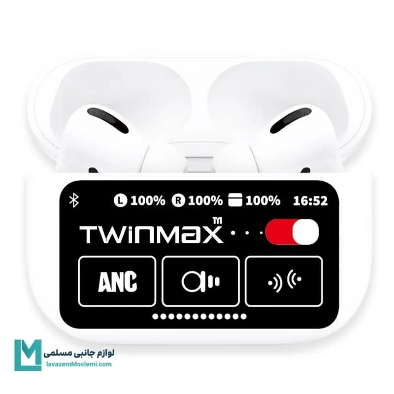 هندزفری بی سیم TwinMax مدل MA-21 ANC – سفید کد EV1055 | لوازم جانبی مسلمی