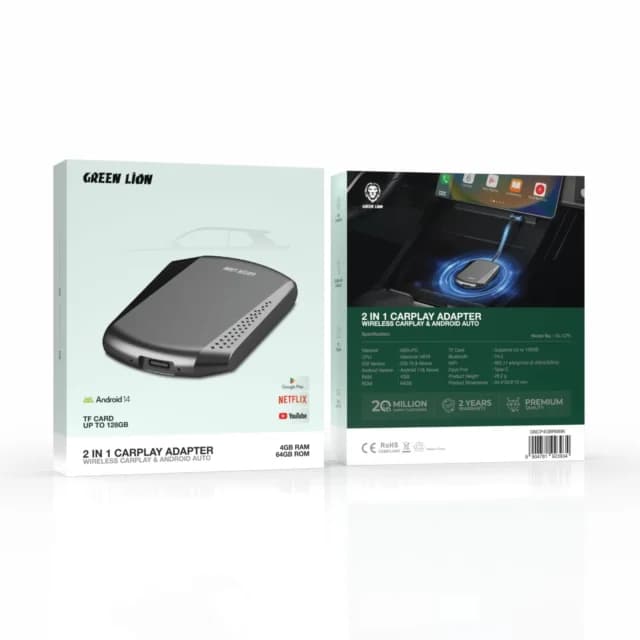 آداپتور کارپلی ۲ در ۱ گرین لاین 2in 1 CarPlay Adapter — تصویر ۴