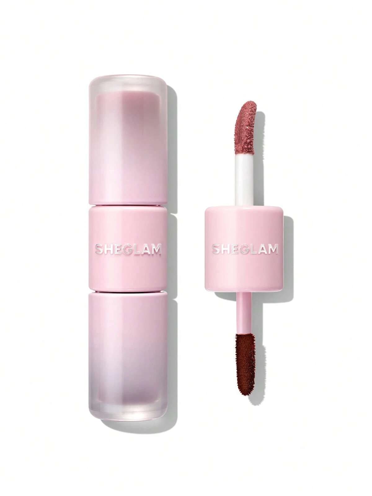 خط لب پیل آف و لیپ گلاس دوطرفه شیگلم Line To Shine رنگ Pink Macaron — تصویر ۴