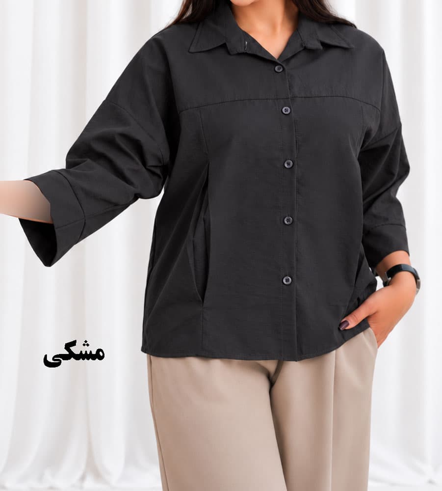 شومیز جلو پیله سیلک کد 2205 — تصویر ۷