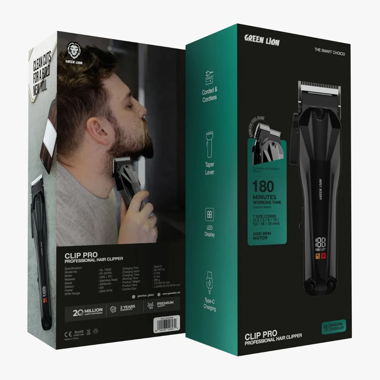 ماشین اصلاح موی حرفهای گرین لاین Clip Pro Professional Hair Clipper