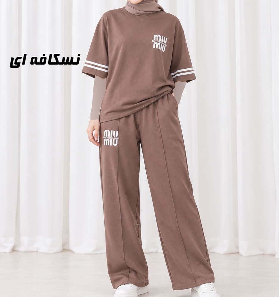 ست بلوز شلوار آستین سه ریع Miu اسپان کد 2226 — تصویر ۱۰