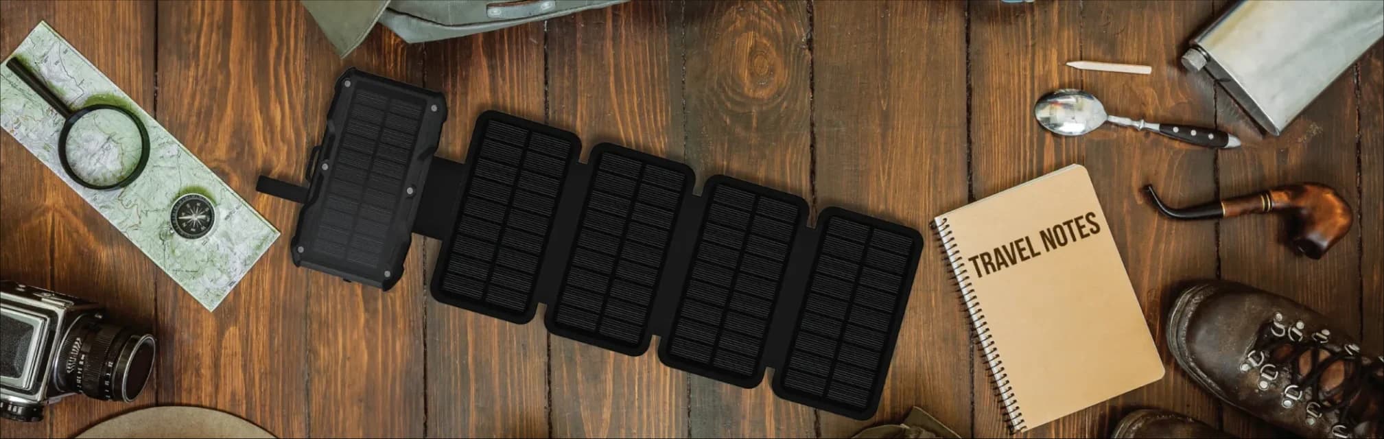 پاوربانک سولار ۲۰۰۰۰ میلی‌آمپر گرین لاین Solar 5-panel 20000 mAh Powerbank — تصویر ۳