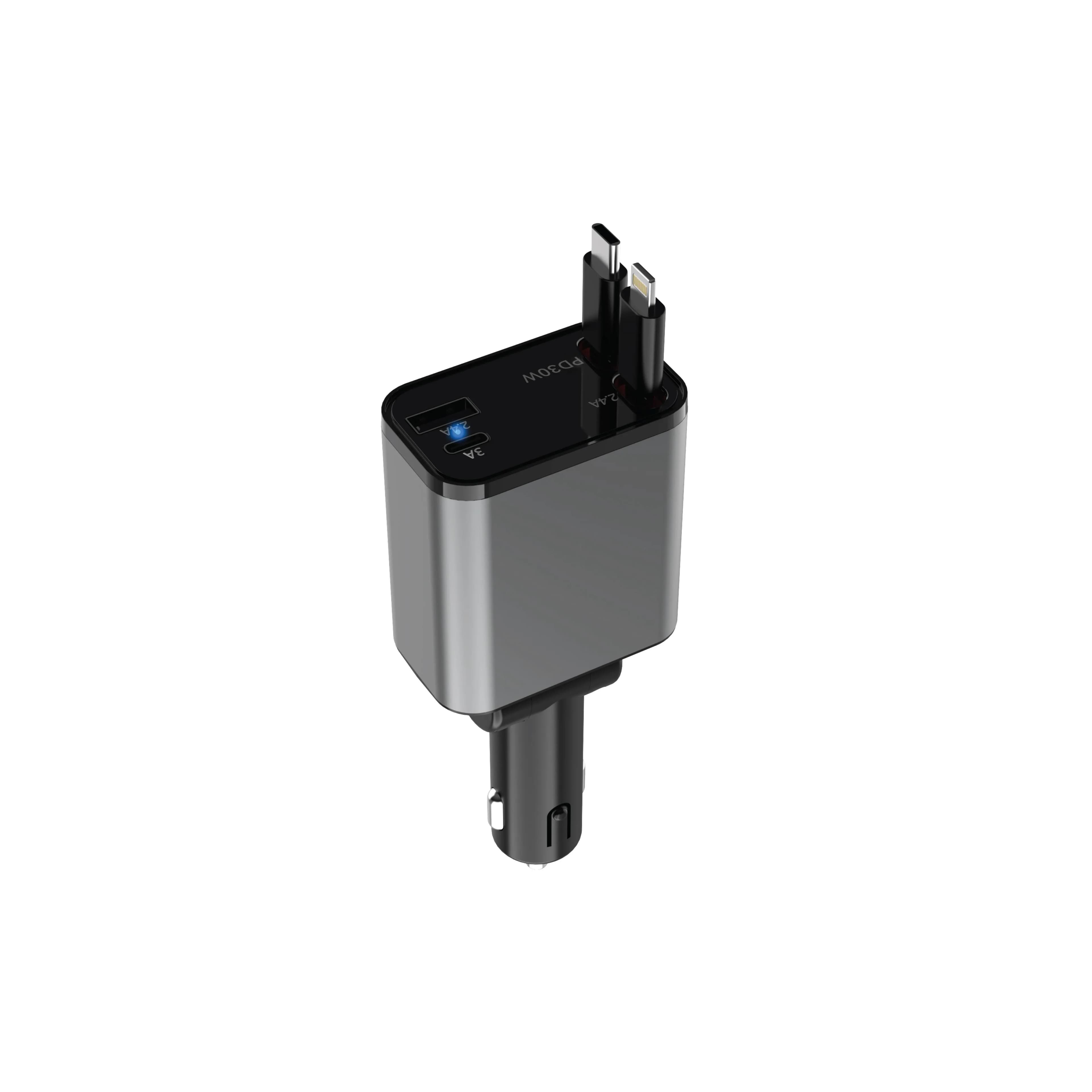 شارژر فندکی گرین لاین مدل Retractable 50W — تصویر ۹