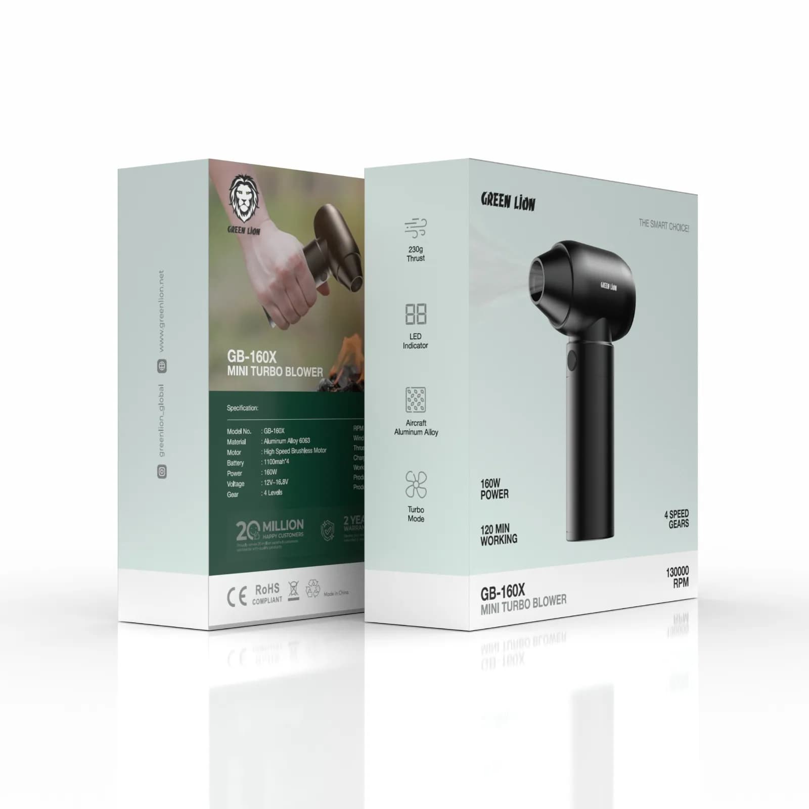 مینی جت فن توربو گرین لاین مدل GB-160X