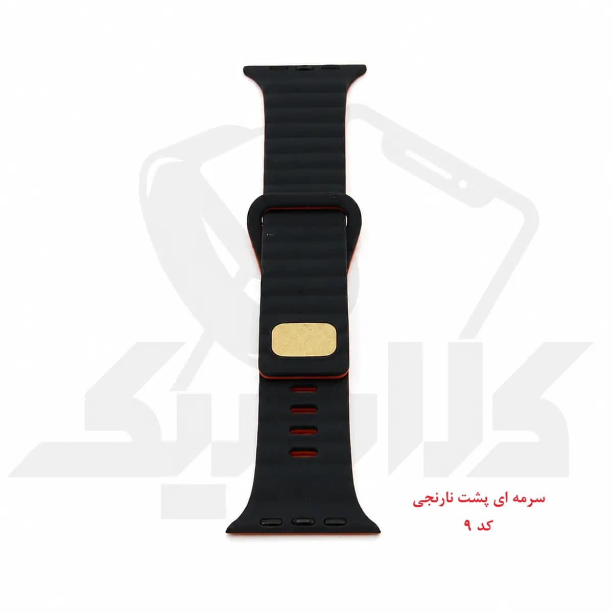 بند مگنتی سیلیکونی اپل واچ دو رنگ 42 تا 49 — تصویر ۲