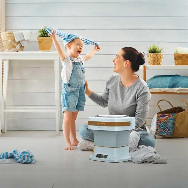 ماشین لباسشویی قابل حمل ۶ لیتری گرین لاین Foldable Mini Washing Machine 6L — تصویر ۹