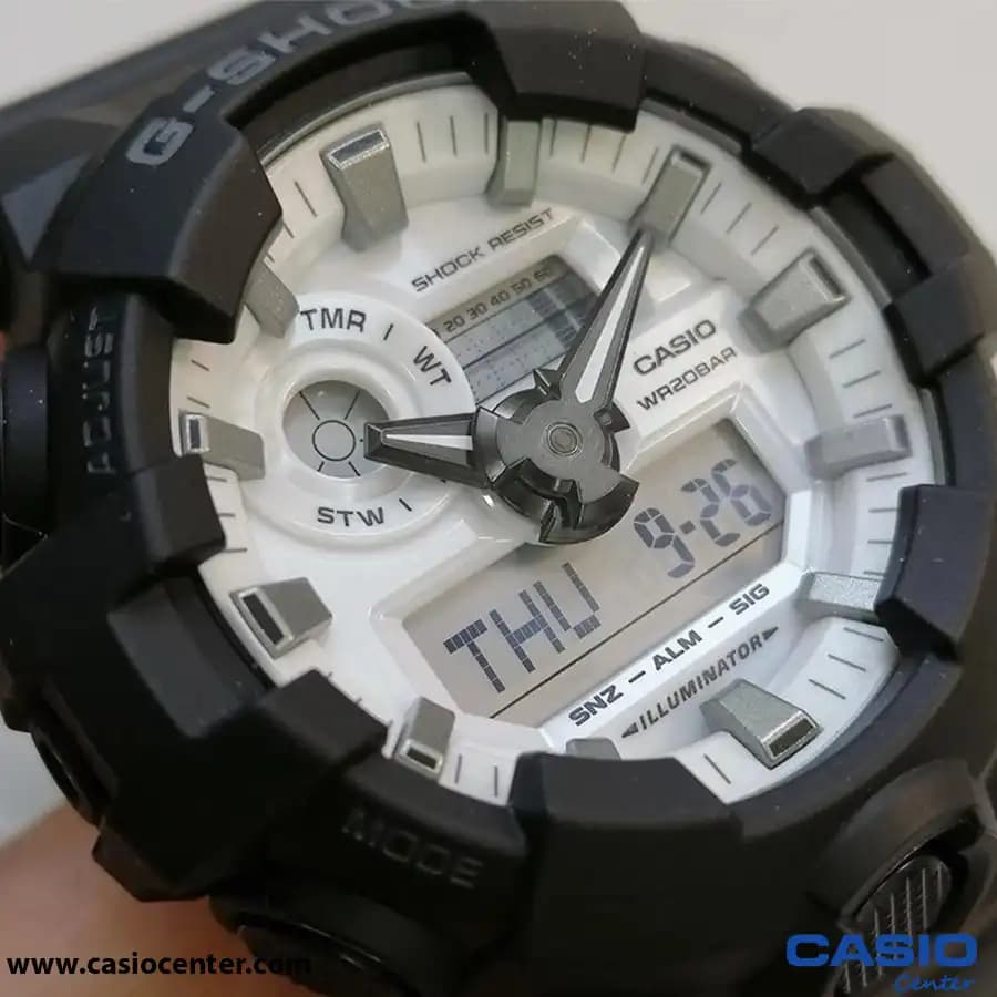 ساعت مچی مردانه کاسیو جی شاک اصل مدل GA-700WD-1ADR — تصویر ۱۲