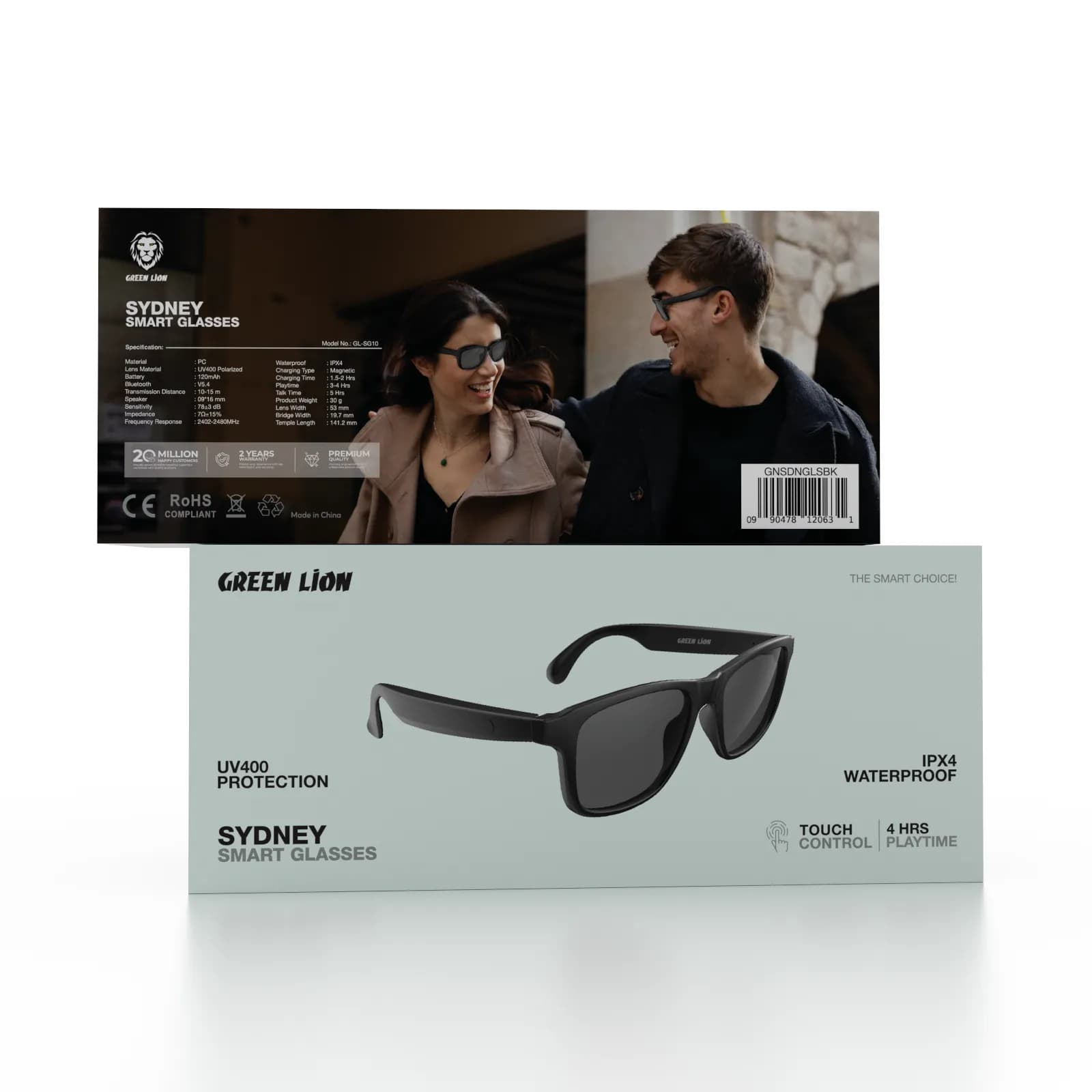 عینک هوشمند سیدنی گرین لاین SYDNEY SMART GLASSES — تصویر ۴