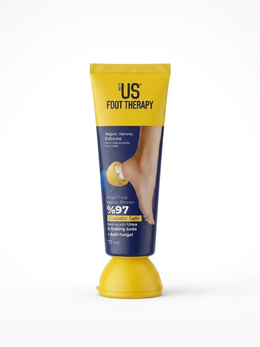 کرم ترک پا ویت آس حجم 75 میل | WHITH US FOOT THERAPY — تصویر ۹