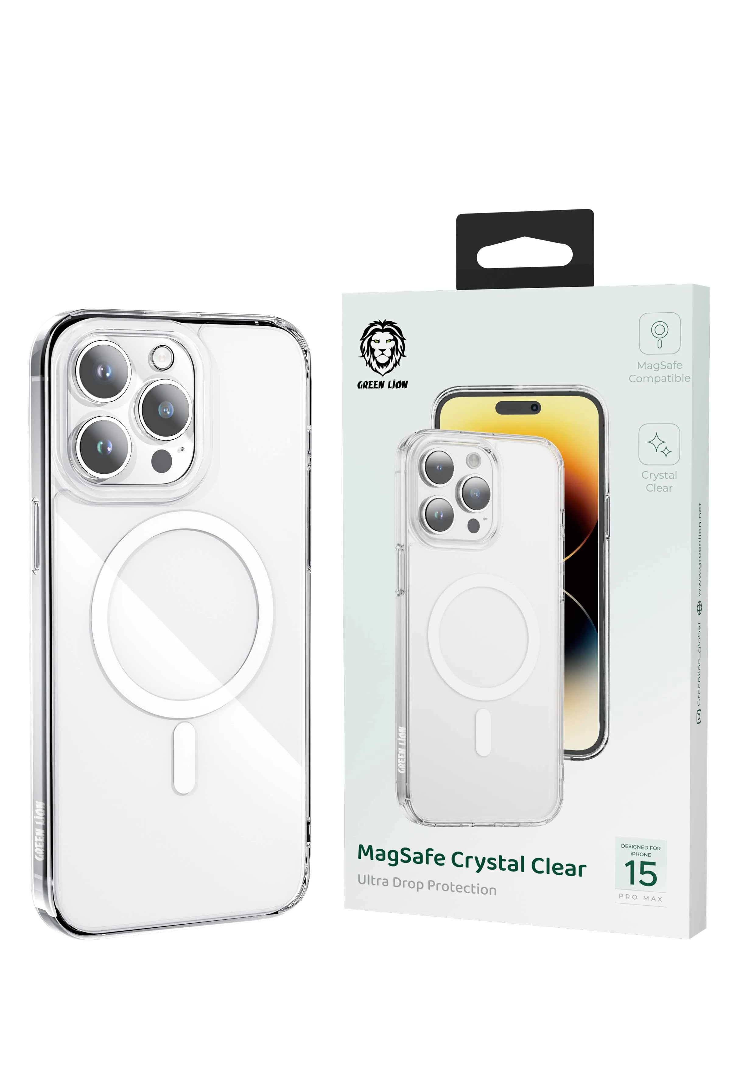قاب شفاف گرین لاین مدل مگسیف Crystal Clear