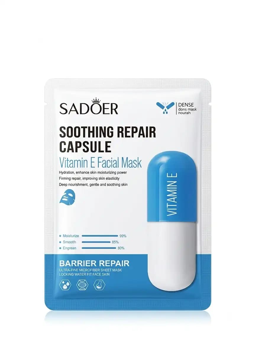 ماسک کپسولی آرام‌بخش و ترمیمی ویتامین E سادوئر | Sador Soothing Vitamin E Mask