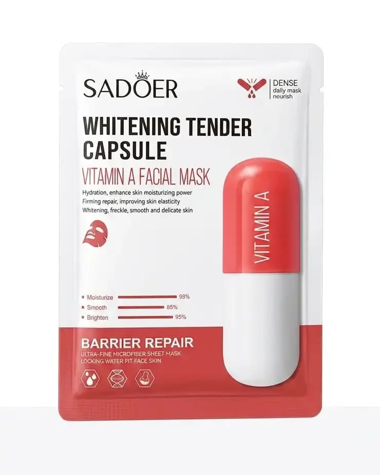 ماسک کپسولی سفیدکننده ویتامین A سادوئر | Sador Whitening Vitamin A Mask