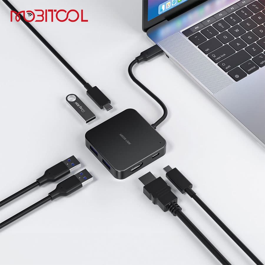 هاب 7 در 1 USB-C مدل GHB-7 گرین لاین — تصویر ۶