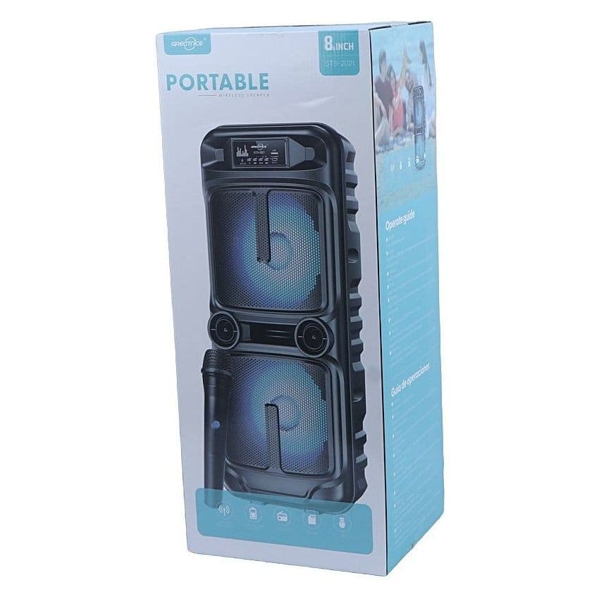 اسپیکر ایستاده GTS-2021 بلوتوثی+میکروفون — تصویر ۱۲