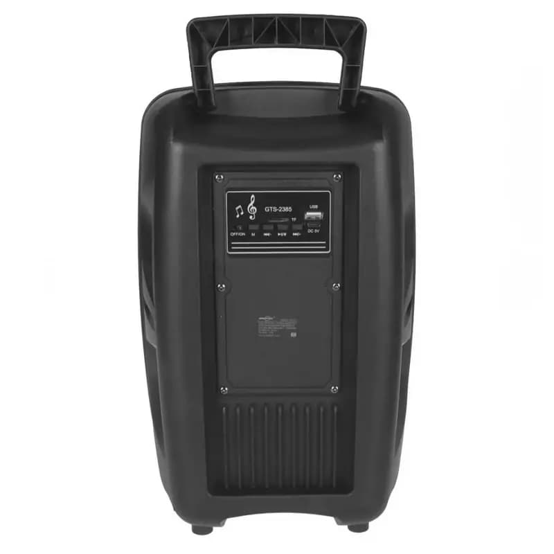 اسپیکر GTS-2386 چمدانی 8 اینچ بلوتوثی با دو عدد میکروفن — تصویر ۲