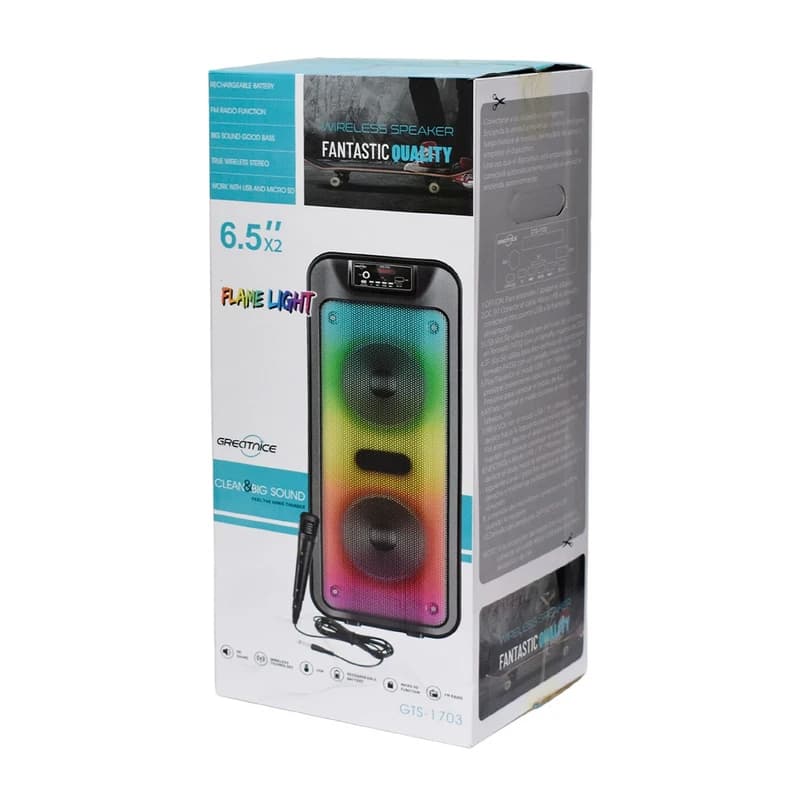 اسپیکر بلوتوثی قابل حمل ایستاده GTS-1703 — تصویر ۲