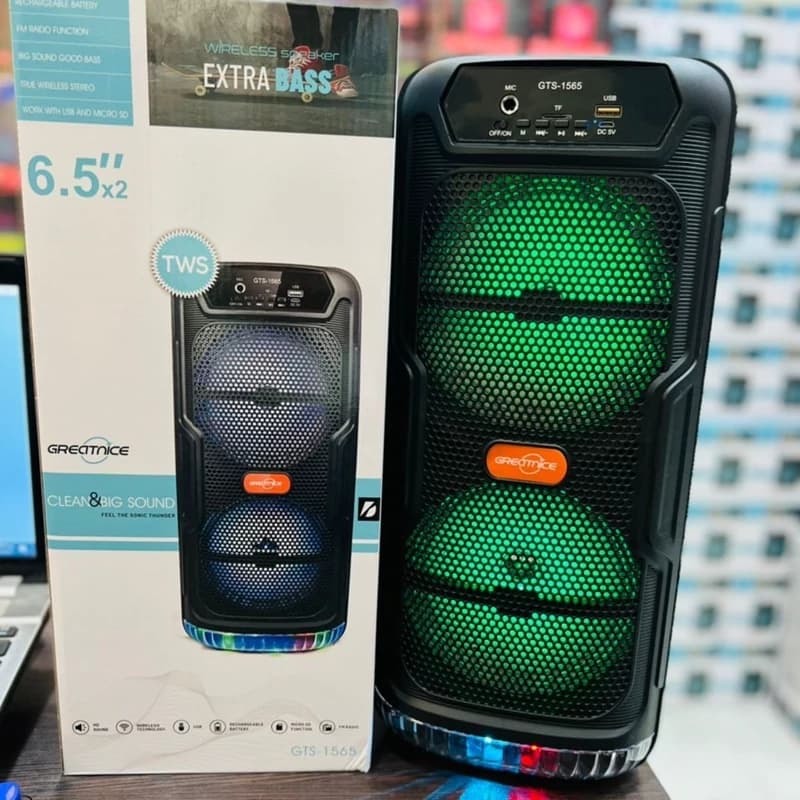 اسپیکر ایستاده و قوی بلوتوثی GTS-1565 — تصویر ۷