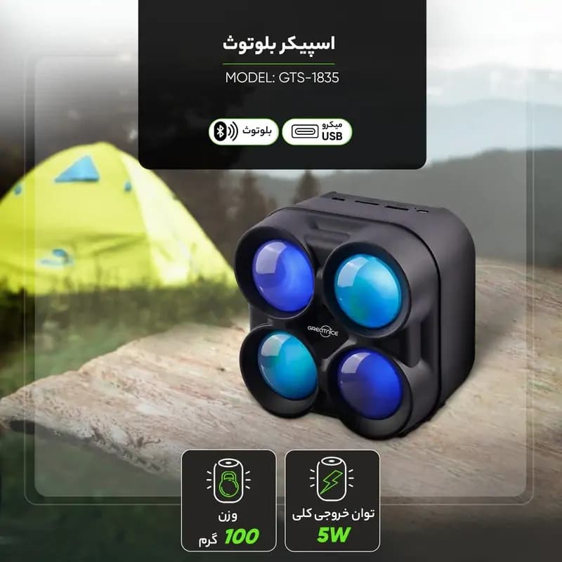 اسپیکر زیبای گریت نایس GTS-1835 — تصویر ۹