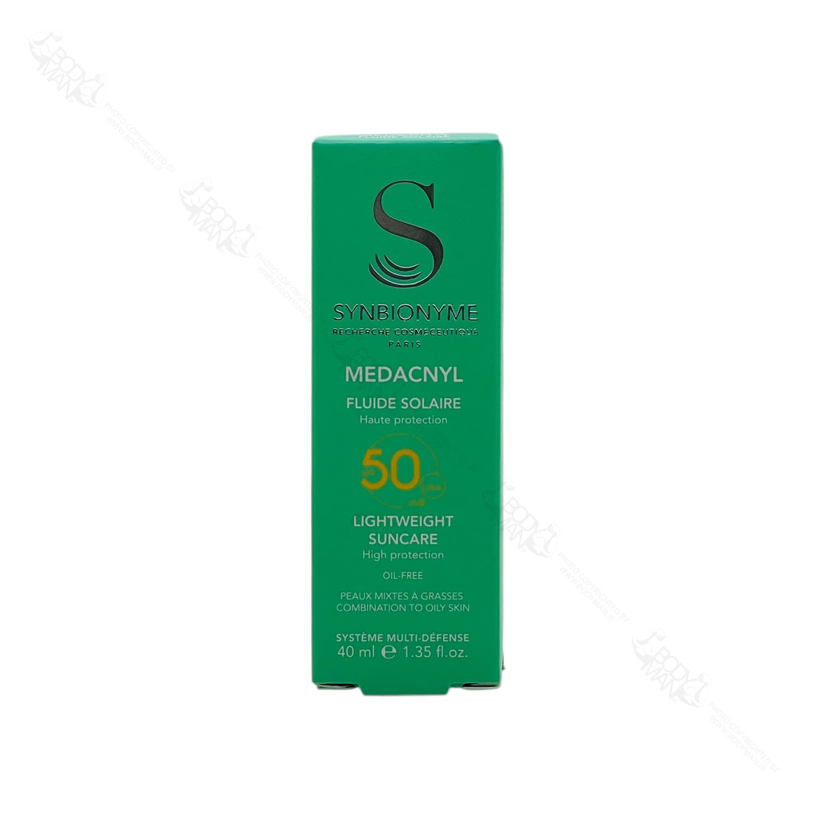 ضد آفتاب لایت فلوئید مداکنیل اس پی اف ۵۰ سین بیونیم | SYNBIONYME MEDACNYL LIGHTWEIGHT SUNCARE SPF 50 — تصویر ۵