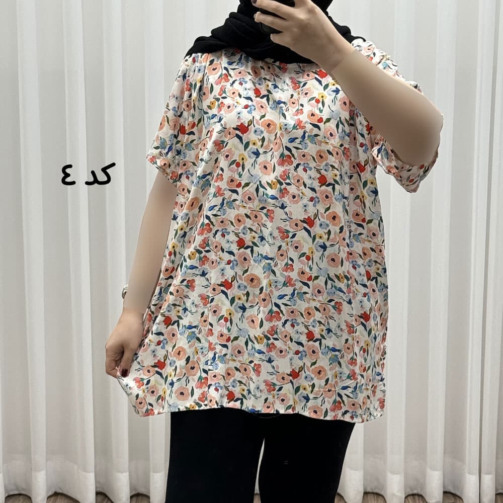 تیشرت نخی پارچه خارجی کد Q1978 — تصویر ۳