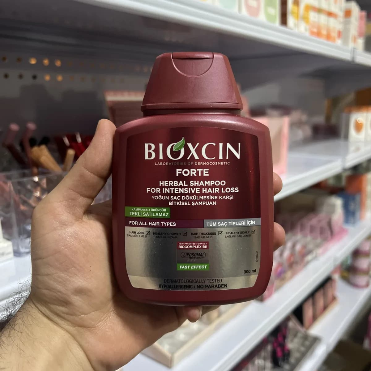 شامپو ضد ریزش بیوکسین فورت گیاهی | Bioxcin Forte 300ml — تصویر ۱۰