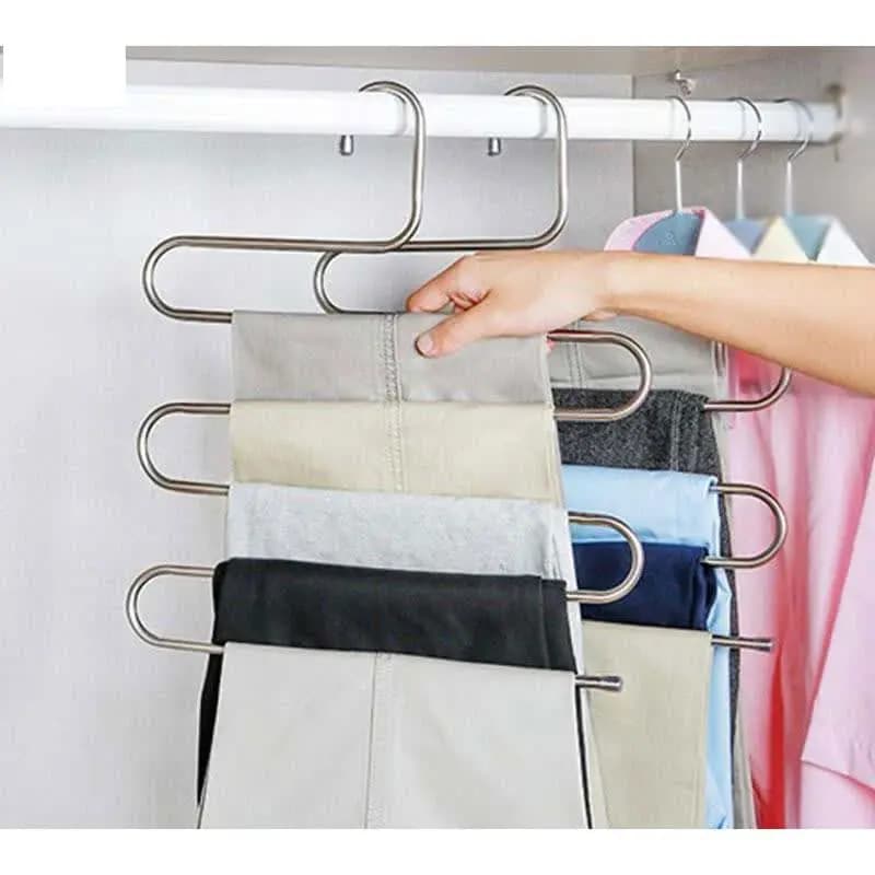 آویز شال و روسری مارپیچ فلزی 5 خانه