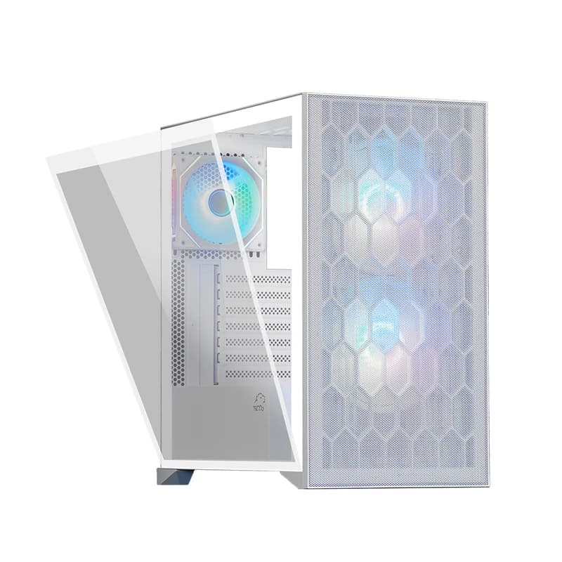 کیس کامپیوتر تسکو مدل GC4508 ARGB Mid Tower سفید — تصویر ۲