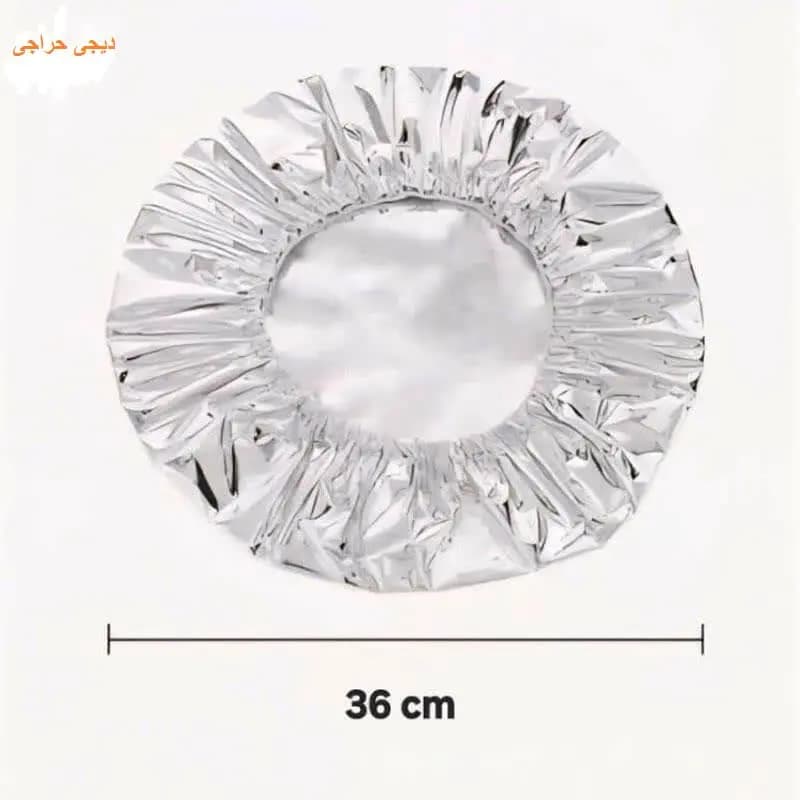 درپوش فویلی ظروف 10 عددی با کش محکم مناسب ماکروویو — تصویر ۶
