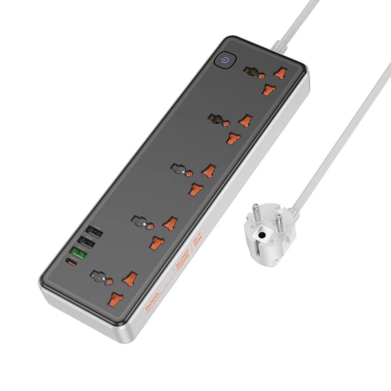 شارژر و چند راهی برق PD30WQC3.05 sockets EU هوکو مدل AC14A — تصویر ۳
