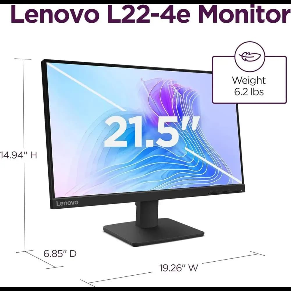 مانیتور لنوو Lenovo L22-4e 22″ IPS 100Hz — تصویر ۱۲