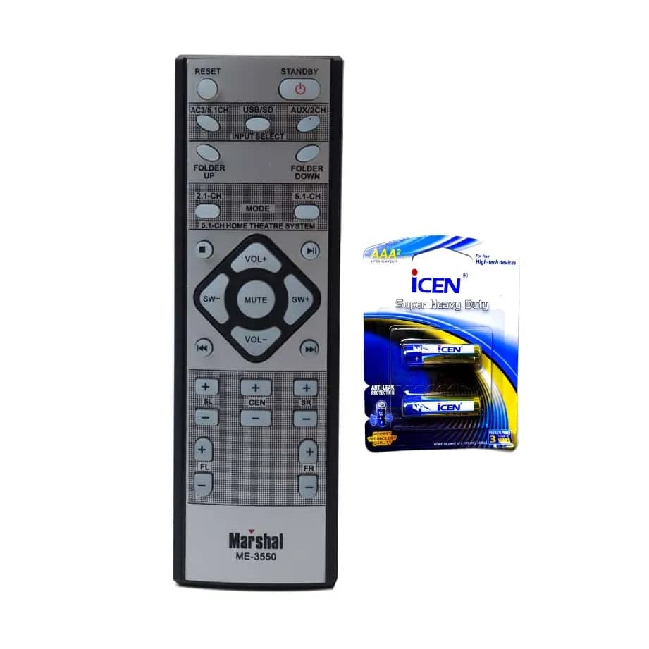 کنترل سینما خانگی مارشال Marshal مدل ME – 3550 به همراه باتری