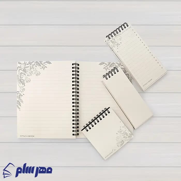 ست دفتر یادداشت خط دار آبی — تصویر ۵