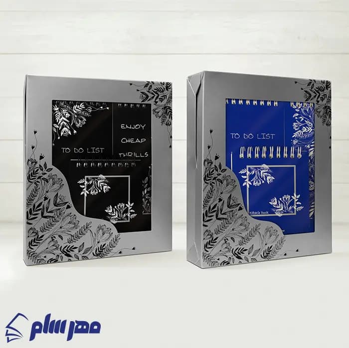 ست دفتر یادداشت خط دار مشکی — تصویر ۳