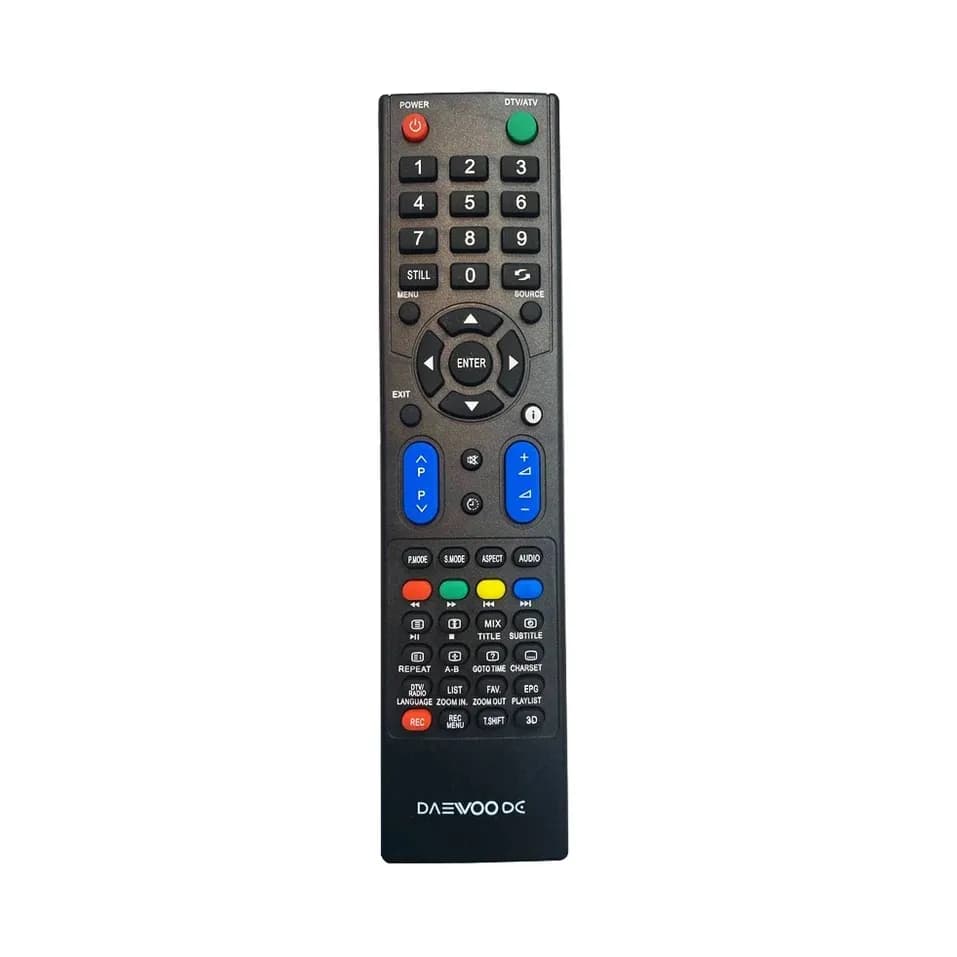 کنترل تلویزیون دوو DAEWOO دکمه آبی 5 ردیف مدل R-100WB