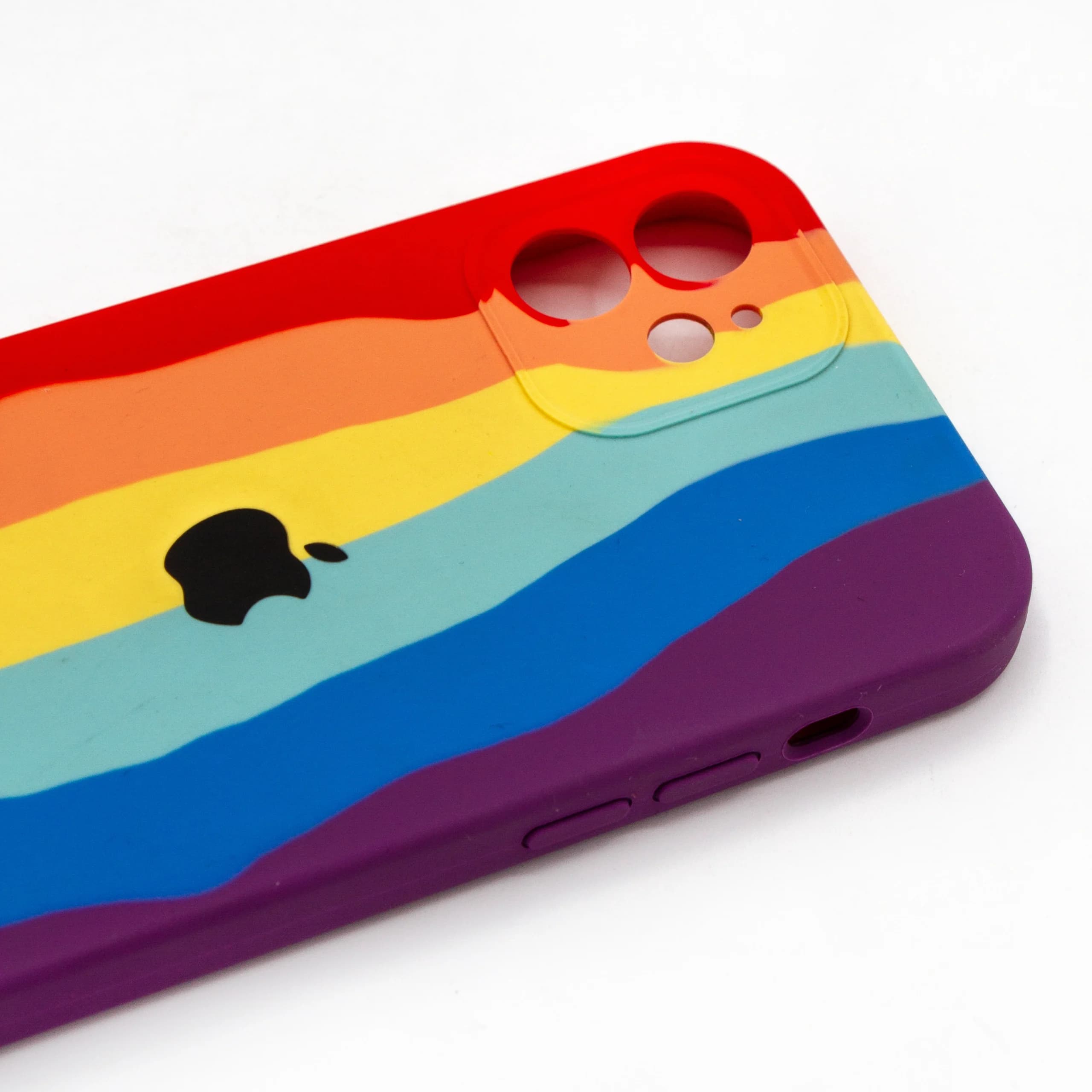 کاور سیلیکونی رنگین کمانی اورجینال آیفون iphone 12 — تصویر ۲