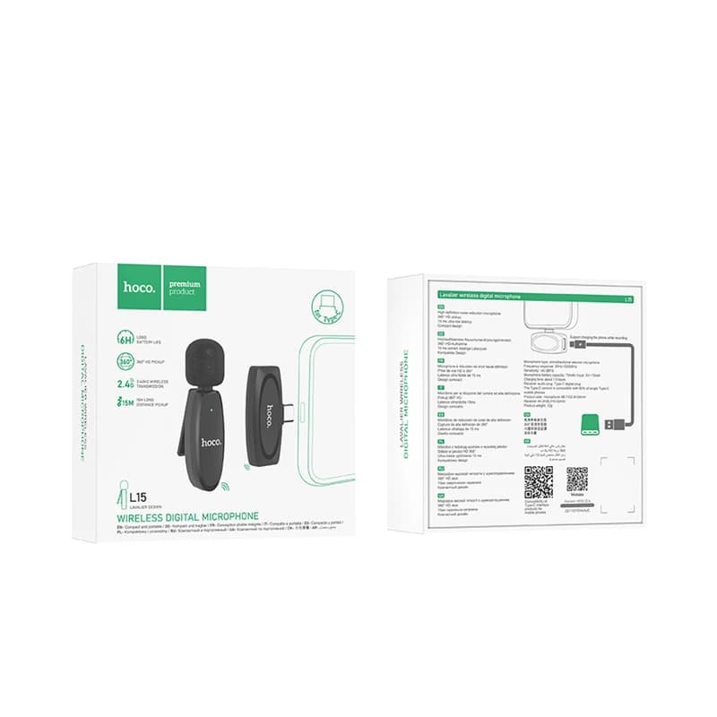 میکروفن یقه ای هوکو مدل L15 TYPE-C — تصویر ۹