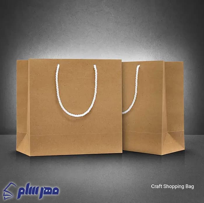 ساک دستی کرافت مربع سایز 10*23*23