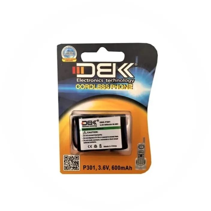 باتری تلفن بی سیم ( قابل شارژ ) P 301-3.6v-600mAh مارک DBK — تصویر ۲