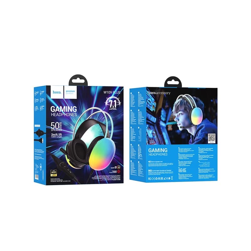 هدفون مخصوص بازی هوکو مدل W109 — تصویر ۹