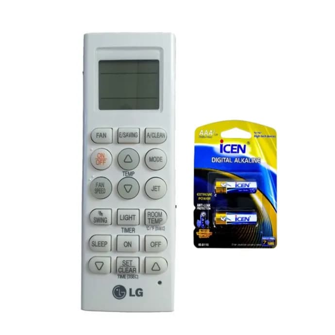 کنترل کولرگازی ال جی LG سری اینورتر دار INVERTER به همراه باتری